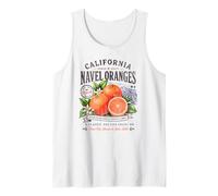 California Navel Oranges Vintage Fruit Distressed Retro Tank Top