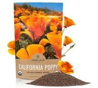 california Orange Poppy Wildflower Seeds - Bulk 14 Pound Bag - Over 80 000 Native Seeds - california State Flower