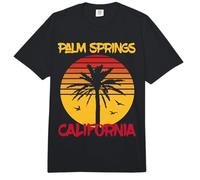 California Palm Springs Palm Trees Ocean Surfing Comfort Colors Adult Heavyweight T-Shirt