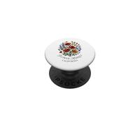 California Poppy Flower Market Red Poppies Floral PopSockets Adhesive PopGrip