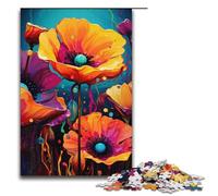 California_Poppy Wooden Jigsaw Puzzle for Adults Wooden Jigsaw Puzzle 1000 Pieces Creative Gift for Teens And Adults