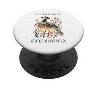 California Quail State Bird Wildlife Art PopSockets Adhesive PopGrip