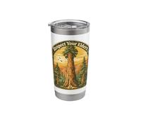 California Redwoods Respect Your Elders Earth Day Arbor Day Stainless Steel Insulated Tumbler