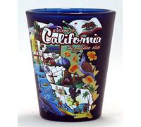 California Redwoods State Map Drive Thru Shot Glass