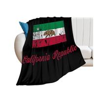 California Republic Bear Flannel Blanket Throw 250g Lightweight Carpet Large Bed Blankets for Sofa Couch Bed 50"*60"(130 * 150cm)