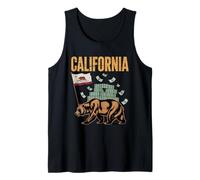 California Republic Bear - Vintage Hustle & Pride Tank Top