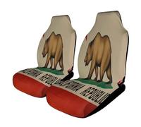 California Republic Brown Bear Flag Sign Car Seat Covers, Seats Protection for Women and Girls, Suitable for Most Vehicles, Cars, Trucks, SUVs, Vans.