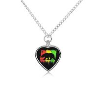 California Republic Custom Urn Necklace for Ashes Heart Keepsake Pendant Jewelry Memorial Cremation
