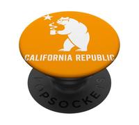 California Republic Flag Tech Startup Entrepreneur Bear Fun PopSockets Adhesive PopGrip