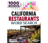 California Restaurants Word Search: Large Print (50-State Restaurants Word Search Series)