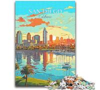 California San Diego 2000 Piece Jigsaw Puzzles for Teenagers Gifts, Family Game Stress Reliever Difficult Challenge Great Gifts And Toys 2000pcs(70x100cm)