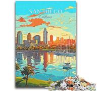 California San Diego Jigsaws Puzzles 1000 Pieces for Adults Gifts, Challenging Difficult Deal As Gifts for The Whole Family 1000pcs(50x75cm)