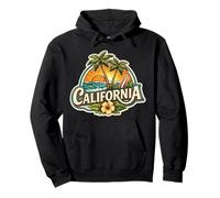 California Souvenir Vacation Memorabilia Badge State Visitor Pullover Hoodie