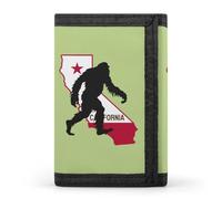 California State Bigfoot Casual Mens Credit Card Holder Wallets for Women Slim Durable Purse with ID Window