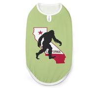 California State Bigfoot Dog And Cat Clothes Pet Summer Sleeveless T Shirt Basic Vest M