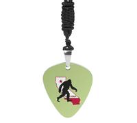 California State Bigfoot Fashion Guitar Picks Necklace Music Jewellery Personalized Pendant