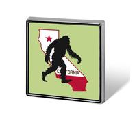 California State Bigfoot Square Brooch Metal Pin Badges Fashion Lapel Pins Jewellery Unisex