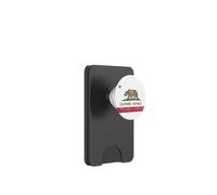 CALIFORNIA STATE FLAG GRIZZLY BEAR CALI DISTRESSED STYLE PopSockets PopWallet for MagSafe