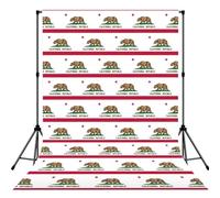 California State Flag Lightweight Photo Backdrop Soft Background For Indoor Shooting, Party & Live Streaming - 5x7ft