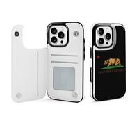 California State Flag Mobile Phone Flip Cases Compatible with iPhone 16/16 Plus/16 Pro/16 Pro Max/16 E/16 SE4 Anti-Scratch Covers