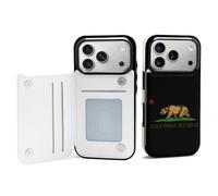 California State Flag Mobile Phone Flip Cases Compatible with iPhone 17/17 Air/17 Pro/17 Pro Max Anti-Scratch Covers