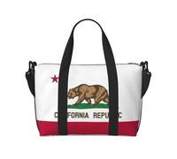 California State Flag Print Carry On Overnight Bag,Travel Duffel Bag,Personal Item Bag,for Travel, Gym Sports Weekender