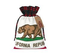 California State Flag Print Christmas String Gift Bags Packaging Birthday Anniversary Celebration