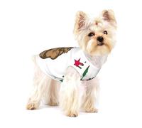 California State Flag Print Dog Shirt,Dog Shirt Vest for Small Breeds Like Chihuahuas,Yorkies, and Puppies