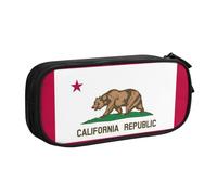 California State Flag Print Stationery Bag Lightweight Pen Pouch School College Office Travel Boys Girls Adults