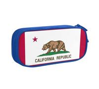 California State Flag Print Stationery Bag Lightweight Pen Pouch School College Office Travel Boys Girls Adults