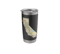 California State Map (1898) Stainless Steel Insulated Tumbler