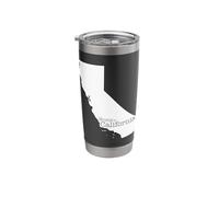 California State Map Outline Stainless Steel Insulated Tumbler