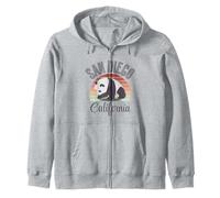California State San Diego Retro Panda Zoo Zip Hoodie