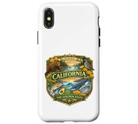 California State Symbols Novelty Graphic Design Souvenir Case for iPhone X/XS