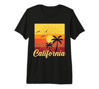 California Sunset Graphic Premium T-Shirt