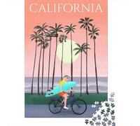 California Sunset Ride 1000 Piece Jigsaw, Holiday Puzzle Gift, 52x38cm/1000pcs
