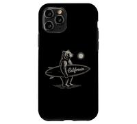 California Surf Bear Retro Beach Coastal Lifestyle Graphic Case for iPhone 11 Pro