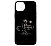 California Surf Bear Retro Beach Coastal Lifestyle Graphic Case for iPhone 14 Plus