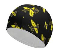 California Surf Bear Swim Cap for Adults Anti Slip Waterproof Swimming Hats Bathing Cap for Long/Short Hair