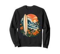 California Surf Pacific Coast Golden Poppy Sunset Sweatshirt
