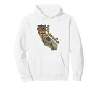 California Surfing Surf Retro Vintage Beach Pullover Hoodie
