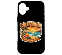 California The Golden State Souvenir Visitor Memorabilia Case for iPhone 16 Plus