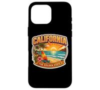 California The Golden State Souvenir Visitor Memorabilia Case for iPhone 16 Pro Max