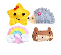 California Tot Baby Girl's Non-Slip Hair Clips One Size Whimsy Snap- Set of 4