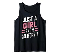 California USA State Just A Girl From California Tank Top