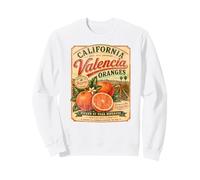 California Valencia Oranges Vintage Fruit Distressed Retro Sweatshirt
