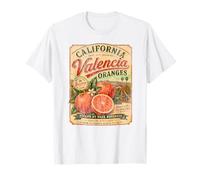 California Valencia Oranges Vintage Fruit Distressed Retro T-Shirt