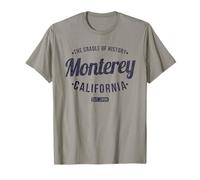 California Vintage Minimalist Retro Souvenir CA Monterey T-Shirt
