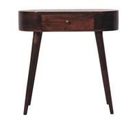 California Walnut Rounded Small Console Table