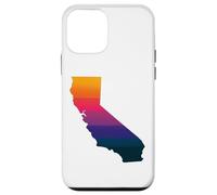 California West Coast Sunset State Map Vacation Souvenir Case for iPhone 12 mini